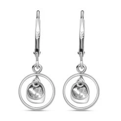 Handgearbeitete Polki-Diamant Ohrringe, 925 Silber Platiniert Ca. 0,20 Ct -Schmuck Shoplc 7152594 4