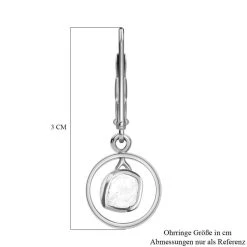 Handgearbeitete Polki-Diamant Ohrringe, 925 Silber Platiniert Ca. 0,20 Ct -Schmuck Shoplc 7152594 5