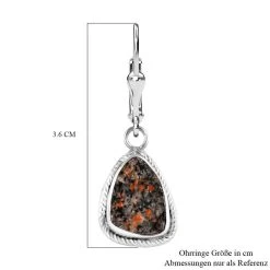 Handgearbeitete, Natürliche Yooperlith-Ohrringe, 925 Silber Ca. 8,50 Ct -Schmuck Shoplc 7154794 5