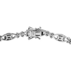 AAA Tansanit Und Weißes Zirkon Armband, Ca. 19 Cm, 925 Silber Platiniert Ca. 2.29 Ct -Schmuck Shoplc 7155059 3