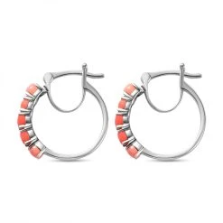 Oregon Pfirsich Opal-Ohrringe, 925 Silber Platiniert, Ca. 0.80 Ct 10 Oregon Pfirsich Opal-Ohrringe, 925 Silber Platiniert, Ca. 0.80 Ct -Schmuck Shoplc 7156018 3