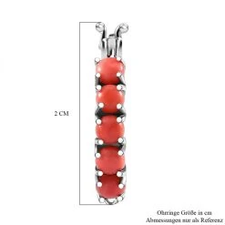 Oregon Pfirsich Opal-Ohrringe, 925 Silber Platiniert, Ca. 0.80 Ct 11 Oregon Pfirsich Opal-Ohrringe, 925 Silber Platiniert, Ca. 0.80 Ct -Schmuck Shoplc 7156018 4