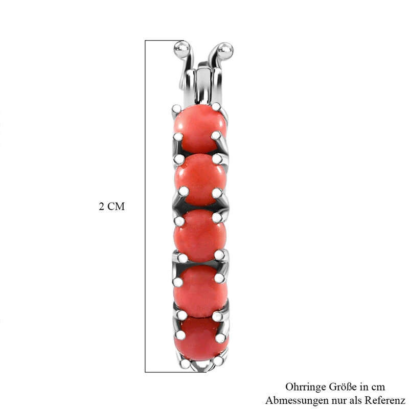 Oregon Pfirsich Opal-Ohrringe, 925 Silber Platiniert, Ca. 0.80 Ct 7 Oregon Pfirsich Opal-Ohrringe, 925 Silber Platiniert, Ca. 0.80 Ct – Bild 5