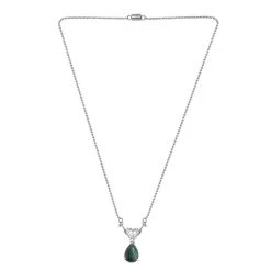 Grünes Aventurin Collier, Ca. 45 Cm, Edelstahl Ca. 5.65 Ct -Schmuck Shoplc 7157084 4