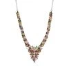 Natürliches Mehrfarbiges Turmalin Collier, Ca. 45 Cm, 925 Silber Platiniert, Ca. 11.67 Ct -Schmuck Shoplc 7157738