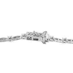 Weißes Diamant Armband, Ca. 19 Cm, 925 Silber Platiniert Ca. 0.50 Ct -Schmuck Shoplc 7157762 3