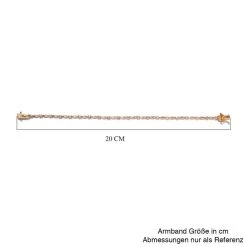 Weißes Diamant Armband, Ca. 19 Cm, 925 Silber Gelbgold Vermeil Ca. 0.50 Ct -Schmuck Shoplc 7157763 4