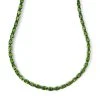 Natürliche Chromdiopsid Halskette, Ca. 45 Cm, 925 Silber Platiniert Ca. 22.95 Ct -Schmuck Shoplc 7158637