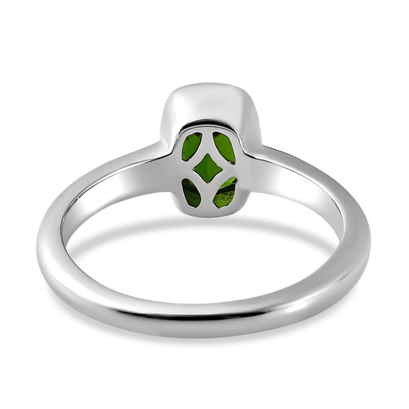 Natürlicher Chromdiopsid-Ring, 925 Silber Platiniert (Größe 20.00) Ca. 0.85 Ct 8 Natürlicher Chromdiopsid-Ring, 925 Silber Platiniert (Größe 20.00) Ca. 0.85 Ct – Bild 6