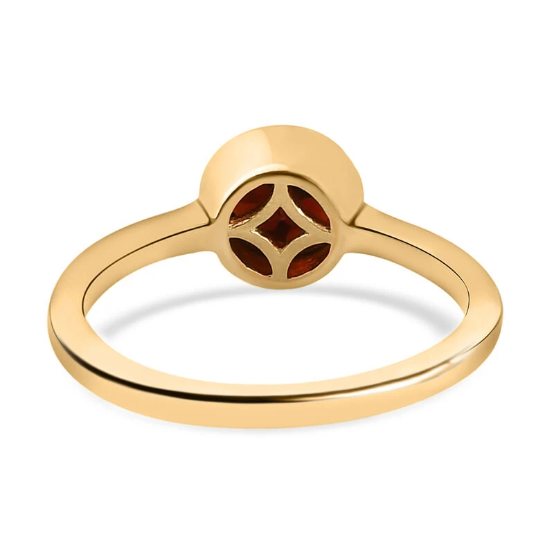 Natürlicher Mosambik Granat-Ring, 925 Silber Vergoldet, (Größe 18.00) Ca. 1.54 Ct 8 Natürlicher Mosambik Granat-Ring, 925 Silber Vergoldet, (Größe 18.00) Ca. 1.54 Ct – Bild 6