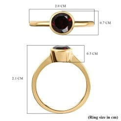 Natürlicher Mosambik Granat-Ring, 925 Silber Vergoldet, (Größe 18.00) Ca. 1.54 Ct 15 Natürlicher Mosambik Granat-Ring, 925 Silber Vergoldet, (Größe 18.00) Ca. 1.54 Ct -Schmuck Shoplc 7162229 6