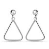 Dreieckige Weiße Zirkon-Ohrringe,, 925 Silber Ca. 3,70g 2 Dreieckige Weiße Zirkon-Ohrringe,, 925 Silber Ca. 3,70g -Schmuck Shoplc 7169009