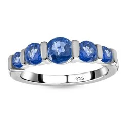 Kaschmir Kyanit Ring, 925 Silber Platiniert (Größe 20.00) Ca. 1.76 Ct -Schmuck Shoplc 7169229 3