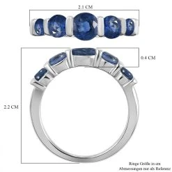 Kaschmir Kyanit Ring, 925 Silber Platiniert (Größe 20.00) Ca. 1.76 Ct -Schmuck Shoplc 7169229 6