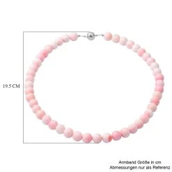 AAA Rosa Königinnen Muschelschalen-Halskette, Ca. 50 Cm, 925 Silber Ca. 200.00 Ct -Schmuck Shoplc 7169533 5