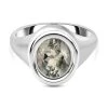 Prasiolith-Ring, Reines Messing Platiniert (Größe 16.00) Ca. 3,19 Ct -Schmuck Shoplc 7170696