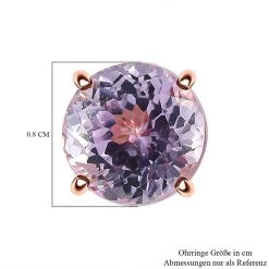 AAA Martha Rocha Kunzit Ohrringe 585 Gold Ca. 5.09 Ct -Schmuck Shoplc 7170833 5