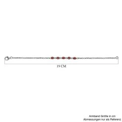 Oranges Saphir-Armband, Ca. 19 Cm, 925 Silber Platiniert Ca. 1,14 Ct -Schmuck Shoplc 7171037 4