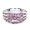 Premium Rosa Saphir Ring, 925 Silber Platiniert (Größe 17.00) Ca. 1.53 Ct -Schmuck Shoplc 7171736