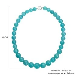 AAAA Amazonit Halskette, Ca. 50 Cm, 925 Silber Rhodiniert Ca. 475,00 Ct -Schmuck Shoplc 7172542 5