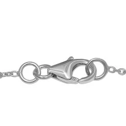 Pfau Triplette Quarz Halskette, Ca. 50 Cm, 925 Silber Platiniert Ca. 8.74 Ct -Schmuck Shoplc 7173013 4