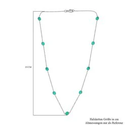 Pfau Triplette Quarz Halskette, Ca. 50 Cm, 925 Silber Platiniert Ca. 8.74 Ct -Schmuck Shoplc 7173013 5
