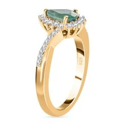 Grandidierit Und Zirkon-Ring, 925 Silber Vergoldet (Größe 17.00) Ca. 1.00 Ct -Schmuck Shoplc 7173473 4