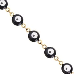 Schwarze, Emaillierte Halskette, Ca. 50 Cm, Edelstahl Ca. 15,00g -Schmuck Shoplc 7188884 3