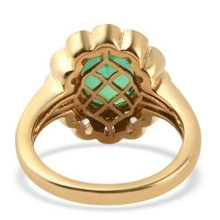 Pfau Triplett Quarz Und Zirkon Ring 925 Silber Vergoldet (Größe 16.00) Ca. 2,46 Ct -Schmuck Shoplc 7191475 5