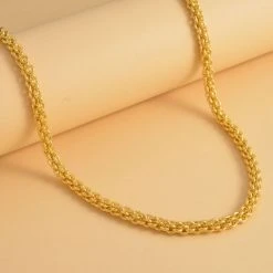 Halskette Mit Verlängerung, Ca. 56 Cm, Ca. 49,50g, Goldfarben -Schmuck Shoplc 7193206 1