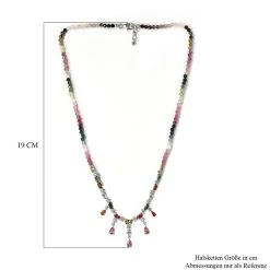 GP Celestial Traum-Kollektion - Mehrfarbige Turmalin Halskette, Ca. 45 Cm, 925 Silber Platiniert Ca. 29.53 Ct -Schmuck Shoplc 7199345 4