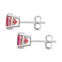 Lachs-Quarz Triplette Ohrringe, 925 Silber, Ca. 1.89 Ct 11 Lachs-Quarz Triplette Ohrringe, 925 Silber, Ca. 1.89 Ct -Schmuck Shoplc 7199968 3
