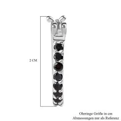 Schwarze Zirkonia Ohrringe, 925 Silber Ca. 0,98 Ct 11 Schwarze Zirkonia Ohrringe, 925 Silber Ca. 0,98 Ct -Schmuck Shoplc 7200039 4