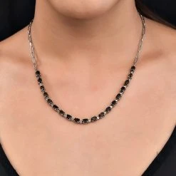 Rauchquarz Halskette, Ca. 45 Cm, Edelstahl Ca. 7.05 Ct -Schmuck Shoplc 7208964 2