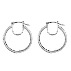 Weiße Diamant-Creolen, 925 Silber -Schmuck Shoplc 7211518 3