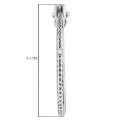 Weiße Diamant-Creolen, 925 Silber -Schmuck Shoplc 7211518 4