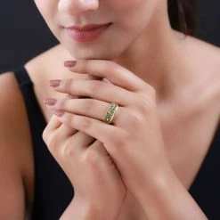 Merelani Mint-Granat Ring, 925 Silber Gelbgold Vermeil (Größe 20.00) Ca. 1.41 Ct 11 Merelani Mint-Granat Ring, 925 Silber Gelbgold Vermeil (Größe 20.00) Ca. 1.41 Ct -Schmuck Shoplc 7212909 2