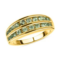 Merelani Mint-Granat Ring, 925 Silber Gelbgold Vermeil (Größe 20.00) Ca. 1.41 Ct 12 Merelani Mint-Granat Ring, 925 Silber Gelbgold Vermeil (Größe 20.00) Ca. 1.41 Ct -Schmuck Shoplc 7212909 3