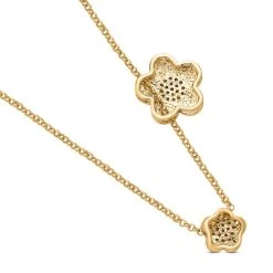 Weiße Kristall Halskette, Ca. 50 Cm, Goldfarben -Schmuck Shoplc 7213390 3