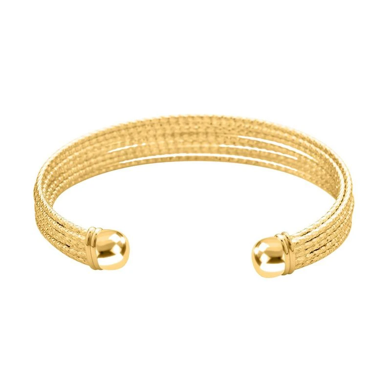 Designer Inspirierter Armreif, Ca. 19 Cm, Goldfarben 7 Designer Inspirierter Armreif, Ca. 19 Cm, Goldfarben – Bild 5