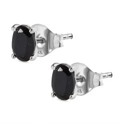 Schwarze Spinell Ohrringe, 925 Silber Ca. 1.28 Ct 10 Schwarze Spinell Ohrringe, 925 Silber Ca. 1.28 Ct -Schmuck Shoplc 7213982 3