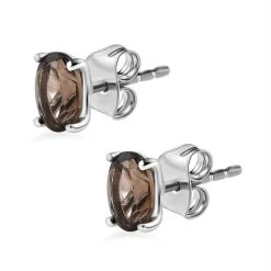 Rauchquarz Ohrringe, 925 Silber Ca. 0.93 Ct -Schmuck Shoplc 7214010 3