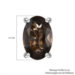 Rauchquarz Ohrringe, 925 Silber Ca. 0.93 Ct -Schmuck Shoplc 7214010 4