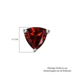 Rote Granat Ohrringe, 925 Silber Ca. 1,81 Ct -Schmuck Shoplc 7214061 4