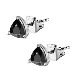 Schwarze Spinell Ohrringe, 925 Silber Ca. 1.93 Ct -Schmuck Shoplc 7214063 3