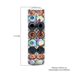 Mehrfarbige Kristall Ohrringe, Edelstahl -Schmuck Shoplc 7225669 4