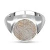 Meteorit-Ring, 925 Silber Platiniert (Größe 17.00) Ca. 12.70 Ct -Schmuck Shoplc 7226165