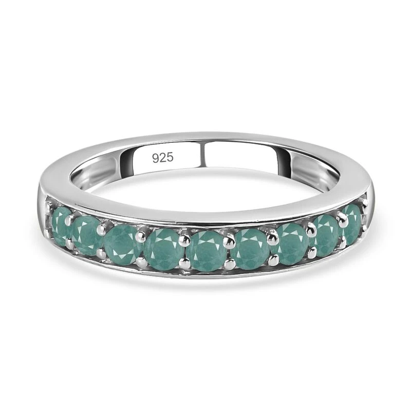 Grandidierit-Ring, 925 Silber Platiniert (Größe 19.00) Ca. 0.76 Ct 3 Grandidierit-Ring, 925 Silber Platiniert (Größe 19.00) Ca. 0.76 Ct