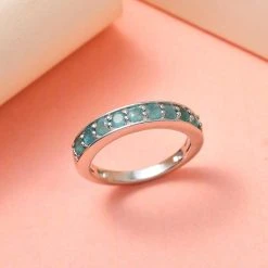 Grandidierit-Ring, 925 Silber Platiniert (Größe 19.00) Ca. 0.76 Ct 10 Grandidierit-Ring, 925 Silber Platiniert (Größe 19.00) Ca. 0.76 Ct -Schmuck Shoplc 7227953 1