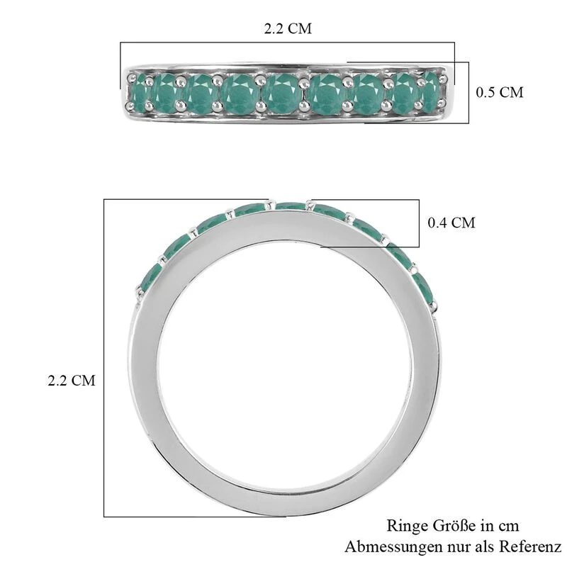 Grandidierit-Ring, 925 Silber Platiniert (Größe 19.00) Ca. 0.76 Ct 9 Grandidierit-Ring, 925 Silber Platiniert (Größe 19.00) Ca. 0.76 Ct – Bild 7